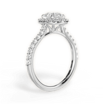 Ingrid Asscher Cut Lab Grown Diamond Platinum Engagement Ring - View 2