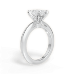Elaine Radiant Cut Lab Grown Diamond Platinum Engagement Ring - View 3
