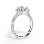 Ingrid Round Cut Lab Grown Diamond Platinum Engagement Ring - View 2