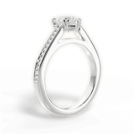 Denise Heart Cut Lab Grown Diamond Platinum Engagement Ring - View 2