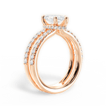 Christie Marquise Cut Lab Grown Diamond 18Kt Rose Gold Engagement Ring - View 4