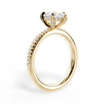 Helen Marquise Cut Lab Grown Diamond 18Kt Yellow Gold Engagement Ring - View 2