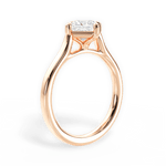 Bernadette Princess Cut Lab Grown Diamond 18Kt Rose Gold Engagement Ring - View 2