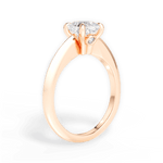 Diana Cushion Cut Lab Grown Diamond 18Kt Rose Gold Engagement Ring - View 3