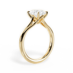 Anita Oval Cut Lab Grown Diamond 18Kt Yellow Gold Engagement Ring - View 3