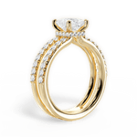 Christie Princess Cut Lab Grown Diamond 18Kt Yellow Gold Engagement Ring - View 2