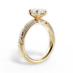 Gloria Marquise Cut Lab Grown Diamond 18Kt Yellow Gold Engagement Ring - View 3