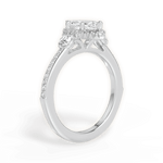 Julia Marquise Cut Lab Grown Diamond 14Kt White Gold Engagement Ring - View 2