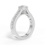 Lynn Round Cut Lab Grown Diamond 14Kt White Gold Engagement Ring - View 4