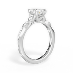 Cassie Marquise Cut Lab Grown Diamond Platinum Engagement Ring - View 2