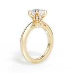 Elaine Cushion Cut Lab Grown Diamond 18Kt Yellow Gold Engagement Ring - View 2