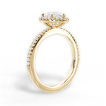 Joanne Pear Cut Lab Grown Diamond 18Kt Yellow Gold Engagement Ring - View 3