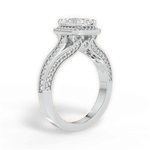 Lillian Radiant Cut Lab Grown Diamond Platinum Engagement Ring - View 2