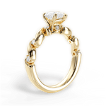 Emma Pear Cut Lab Grown Diamond 18Kt Yellow Gold Engagement Ring - View 2