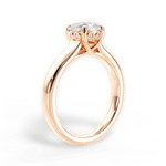 Carol Cushion Cut Lab Grown Diamond 18Kt Rose Gold Engagement Ring - View 3