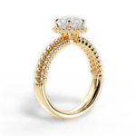 Jocelyn Asscher Cut Lab Grown Diamond 18Kt Yellow Gold Engagement Ring - View 3