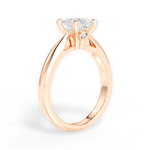 Dolores Princess Cut Lab Grown Diamond 18Kt Rose Gold Engagement Ring - View 2