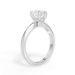 Amanda Pear Cut Lab Grown Diamond Platinum Engagement Ring - View 2