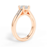 Brittany Pear Cut Lab Grown Diamond 18Kt Rose Gold Engagement Ring - View 3