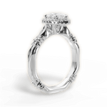 Erica Pear Cut Lab Grown Diamond 18Kt White Gold Engagement Ring - View 4