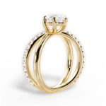 Jennifer Pear Cut Lab Grown Diamond 18Kt Yellow Gold Engagement Ring - View 2