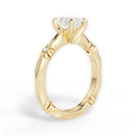 Claire Radiant Cut Lab Grown Diamond 18Kt Yellow Gold Engagement Ring - View 2