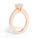 Katelyn Heart Cut Lab Grown Diamond 18Kt Rose Gold Engagement Ring - View 2