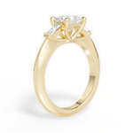 Emily Princess Cut Lab Grown Diamond 18Kt Yellow Gold Engagement Ring - View 2