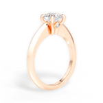 Diana Round Cut Lab Grown Diamond 18Kt Rose Gold Engagement Ring - View 4