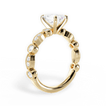Edith Emerald Cut Lab Grown Diamond 18Kt Yellow Gold Engagement Ring - View 2