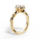 Erica Oval Cut Lab Grown Diamond 18Kt Yellow Gold Engagement Ring - View 3