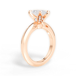 Elaine Radiant Cut Lab Grown Diamond 18Kt Rose Gold Engagement Ring - View 4
