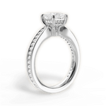Katelyn Princess Cut Lab Grown Diamond 14Kt White Gold Engagement Ring - View 3