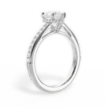Joan Heart Cut Lab Grown Diamond Platinum Engagement Ring - View 4