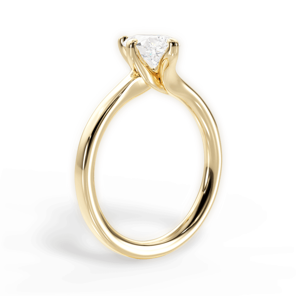 Ashley Pear Cut Lab Grown Diamond 18Kt Yellow Gold Engagement Ring - View 3