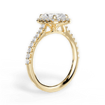 Ingrid Radiant Cut Lab Grown Diamond 18Kt Yellow Gold Engagement Ring - View 2