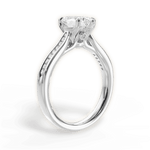 Elena Marquise Cut Lab Grown Diamond Platinum Engagement Ring - View 3