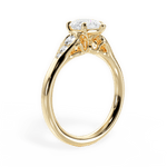 Cecilia Pear Cut Lab Grown Diamond 18Kt Yellow Gold Engagement Ring - View 4