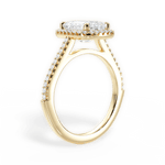 Jeanne Emerald Cut Lab Grown Diamond 18Kt Yellow Gold Engagement Ring - View 2