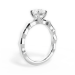 Aaliyah Pear Cut Lab Grown Diamond 14Kt White Gold Engagement Ring - View 4