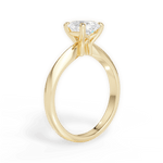 Beth Oval Cut Lab Grown Diamond 18Kt Yellow Gold Engagement Ring - View 2