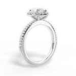 Joanne Heart Cut Lab Grown Diamond 18Kt White Gold Engagement Ring - View 3