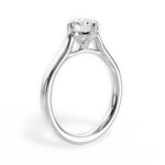 Bernadette Round Cut Lab Grown Diamond Platinum Engagement Ring - View 3