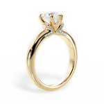 Florence Heart Cut Lab Grown Diamond 18Kt Yellow Gold Engagement Ring - View 4