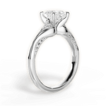 Isabel Princess Cut Lab Grown Diamond 14Kt White Gold Engagement Ring - View 4