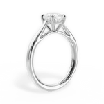 Angie Cushion Cut Lab Grown Diamond Platinum Engagement Ring - View 3