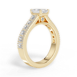 Lynn Emerald Cut Lab Grown Diamond 18Kt Yellow Gold Engagement Ring - View 2