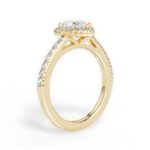 Kathleen Heart Cut Lab Grown Diamond 18Kt Yellow Gold Engagement Ring - View 2