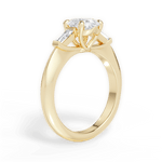 Emily Oval Cut Lab Grown Diamond 18Kt Yellow Gold Engagement Ring - View 3