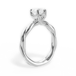 Bianca Heart Cut Lab Grown Diamond 14Kt White Gold Engagement Ring - View 4